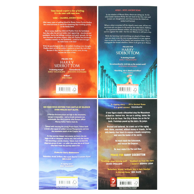 Harry Sidebottom 4 Book Collection Set - Fiction - Paperback Fiction Zaffre