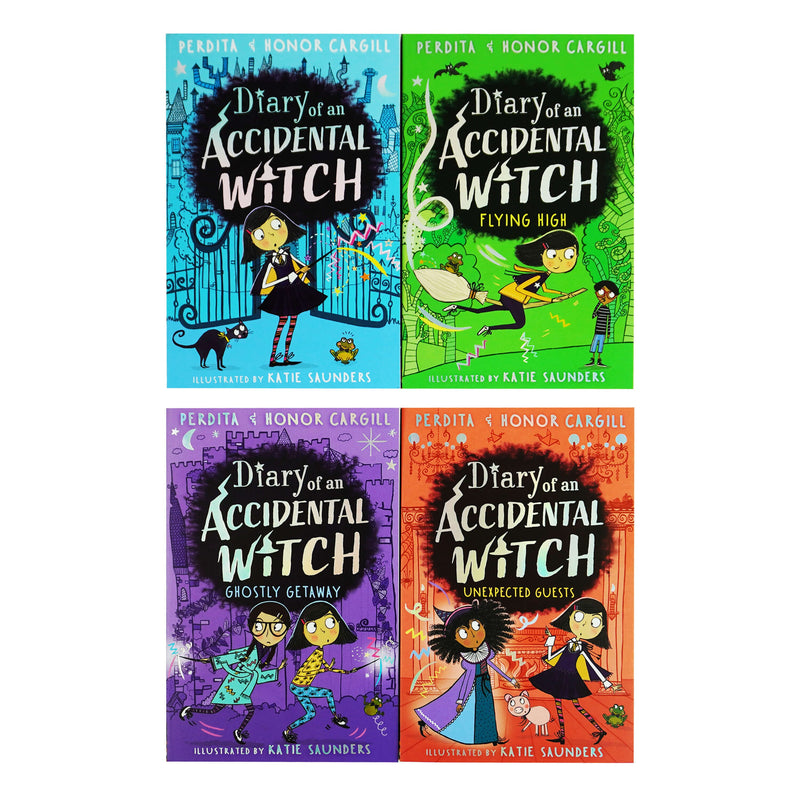 Diary of an Accidental Witch Series by Honor and Perdita Cargill 4 Books Collection Set - Ages 7-10 - Paperback 7-9 Little Tiger Press Group