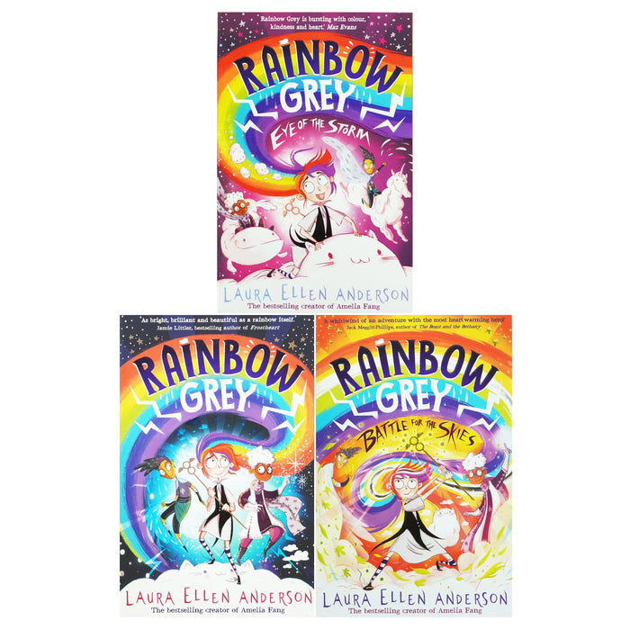Rainbow Grey Series by Laura Ellen Anderson 3 Books Collection Set - Ages 7-10 - Paperback 7-9 Farshore