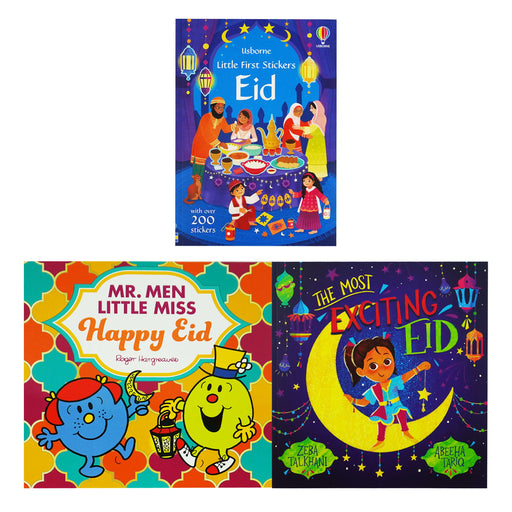Eid Fun for Kids: 3 Books Collection Set of Activity Stories and Stickers - Ages 3-7 - Paperback 0-5 Farshore/Usborne