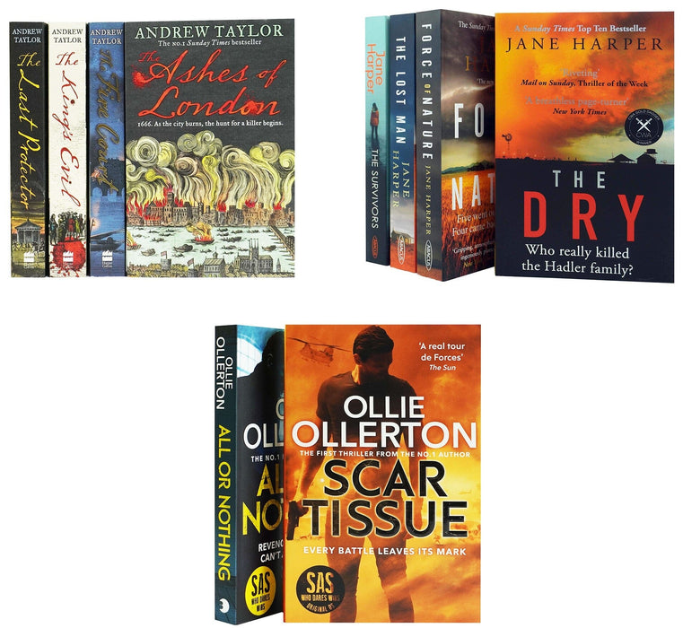 British & International Thriller Bundle by Andrew Taylor, Jane Harper & Ollie Ollerton 10 Books Set - Fiction – Paperback Fiction HarperCollins Publishers