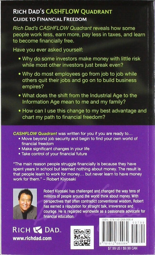 Rich Dad's Cashflow Quadrant: Guide to Financial Freedom by Robert T. Kiyosaki - Non Fiction - Paperback Non-Fiction Plata Publishing