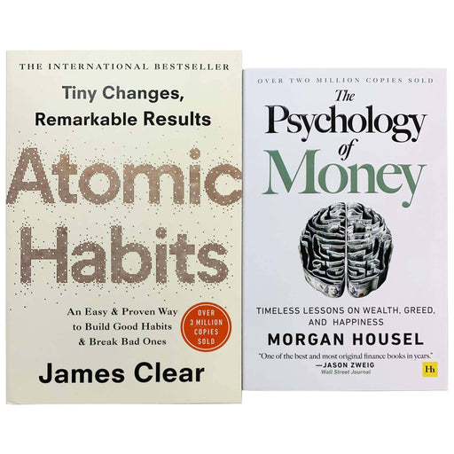 The Psychology of Money by James Clear, Atomic Habits by Morgan Housel: 2 Books Collection Set - Non Fiction - Paperback Non-Fiction Various