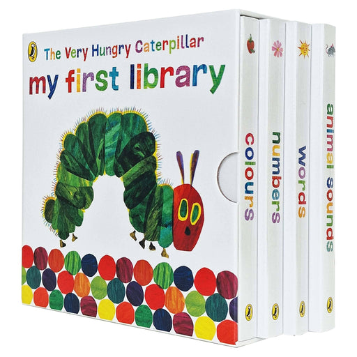 The Very Hungry Caterpillar: My First Library 4 Books Collection Set by Eric Carle - Ages 2+ - Board Book 0-5 Penguin