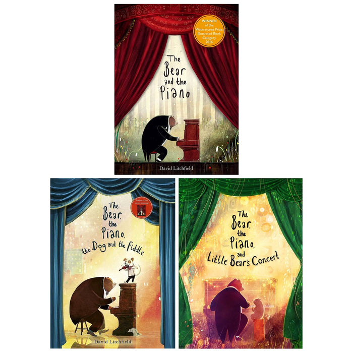 The Bear And The Piano By David Litchfield 3 Books Collection Set - Age 4-7 - Paperback 5-7 Frances Lincoln Publishers Ltd