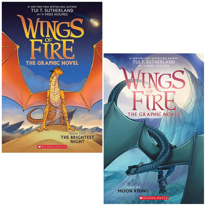 Wings Of Fire The Graphic Novel Series 5-6 By Tui T Sutherland 2 Books Collection - Ages 8-12 - Paperback 9-14 Scholastic