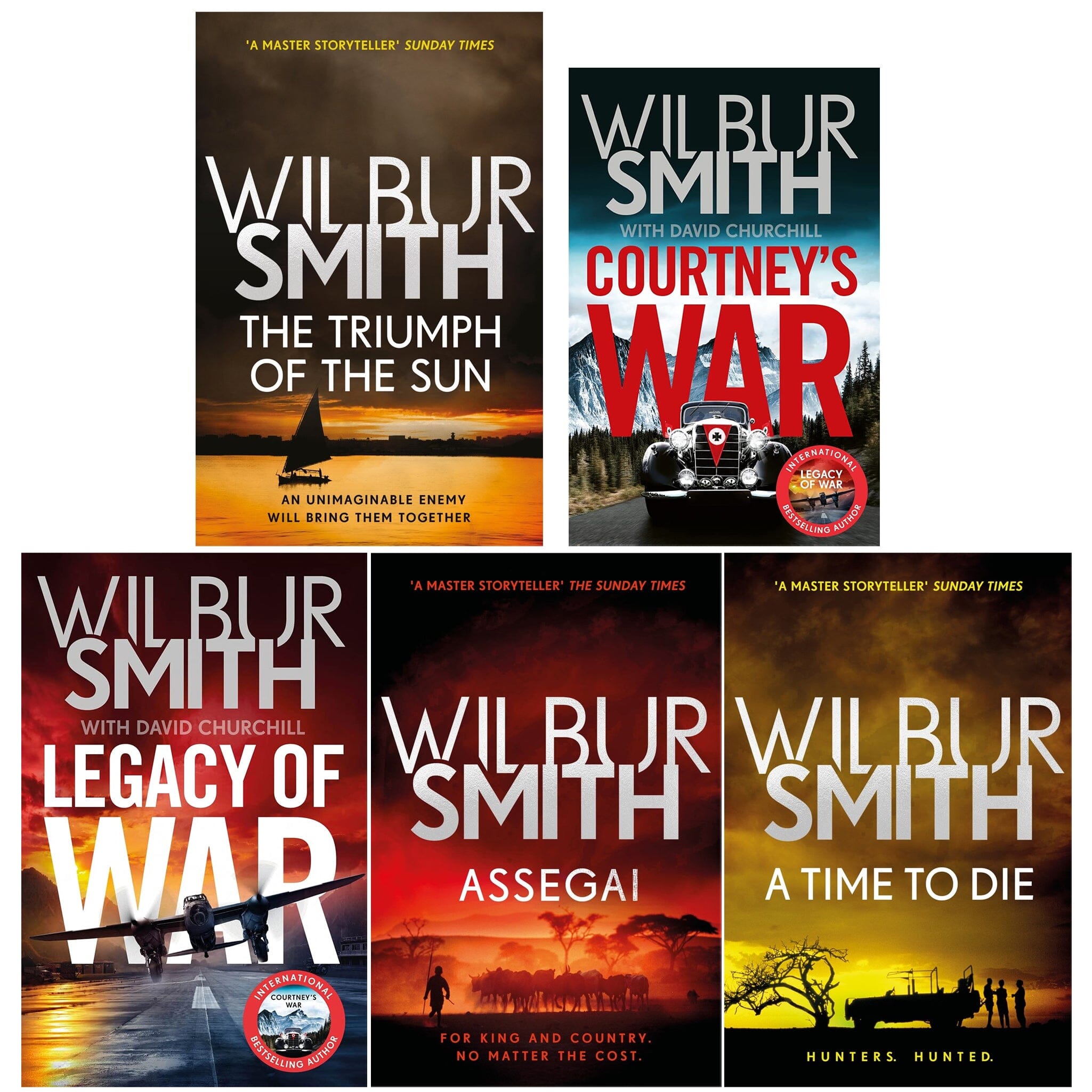 Courtney Family Novels By Wilbur Smith 5 Books Collection Set - Fictio ...
