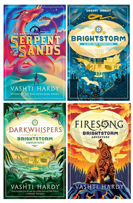 The Brightstorm Chronicles Series By Vashti Hardy 4 Books Collection Set - Ages 8-12 - Paperback 9-14 Scholastic