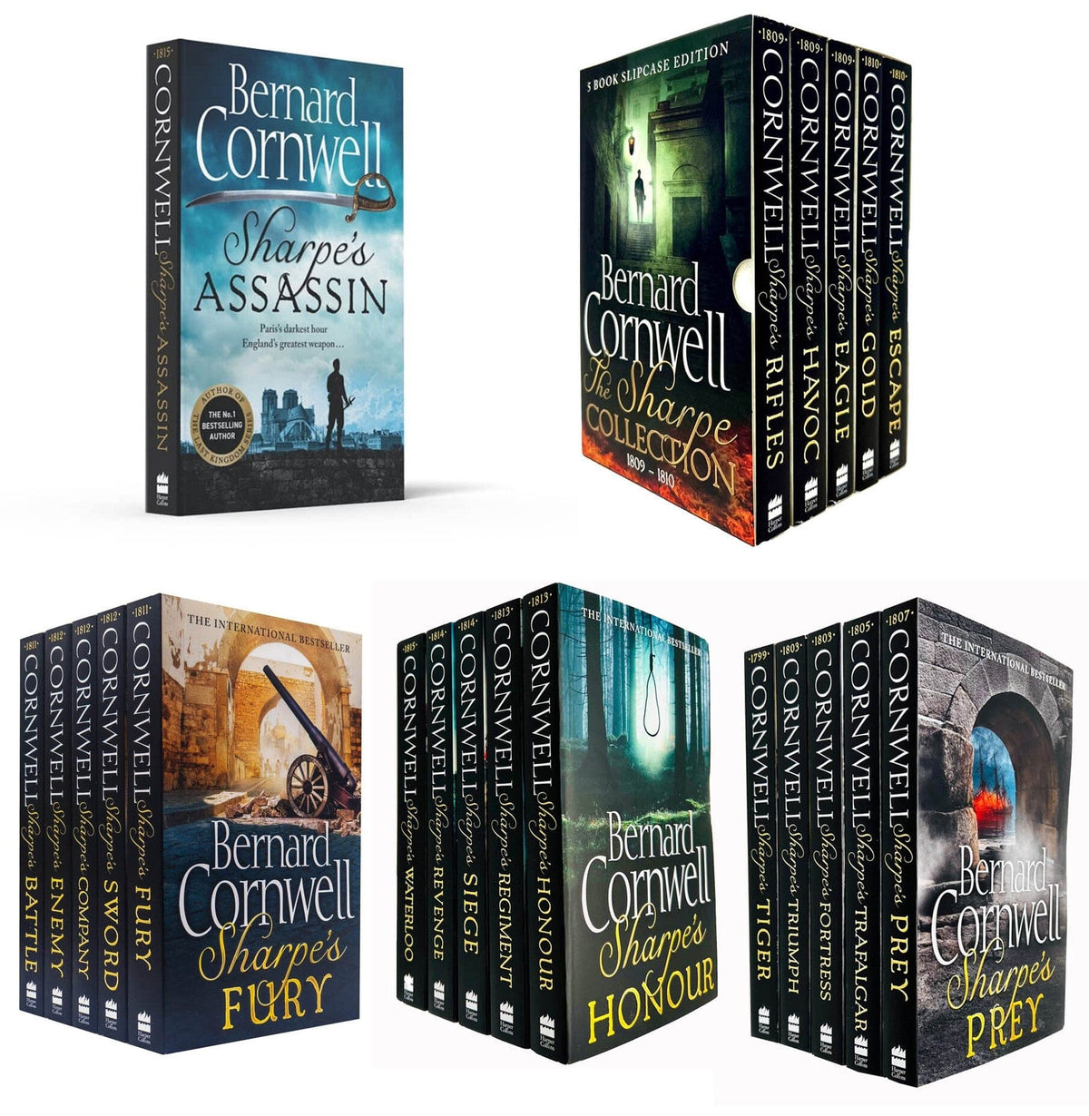 Sharpe Series by Bernard Cornwell 21 Books Set — Books2Door
