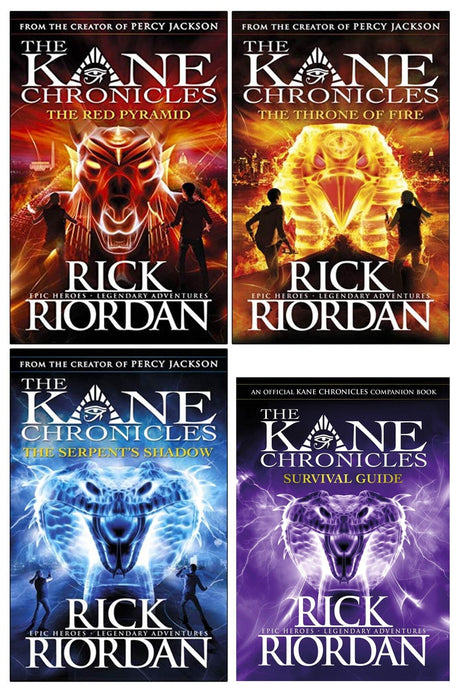 The Kane Chronicles 4 Books Collection By Rick Riordan - Ages 9-14 - Paperback/Hardback 9-14 Puffin