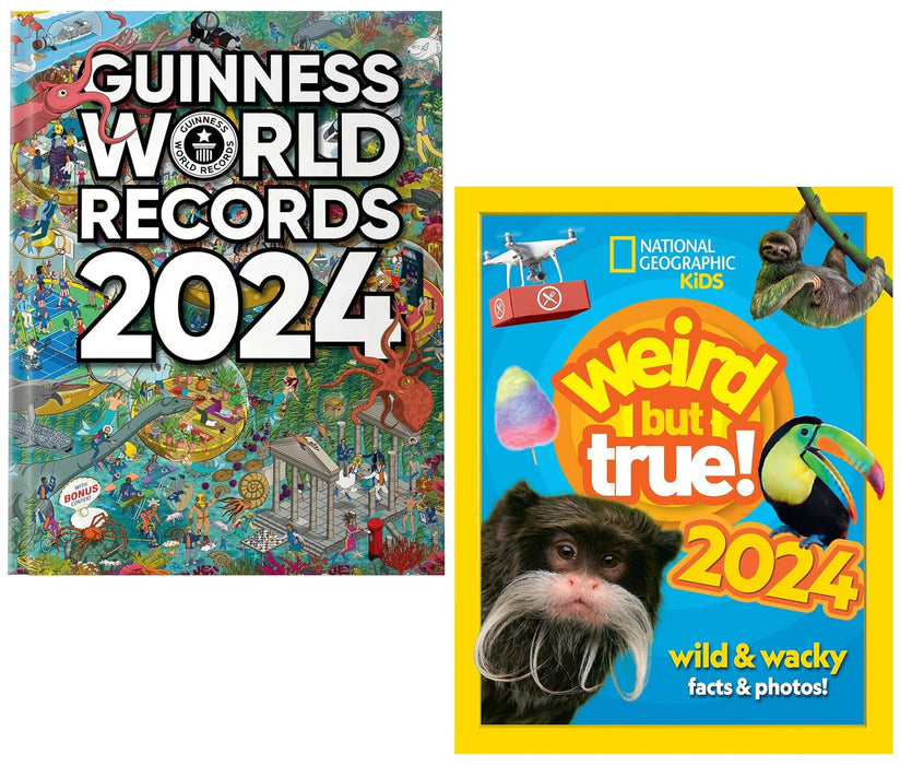 Guinness World Records 2024 & Weird but true! 2024 - Ages 7-10 - Hardback 7-9 Collins