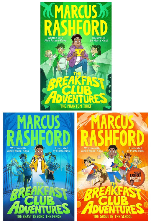 The Breakfast Club Adventures Series By Marcus Rashford 3 Books Collection Set - Ages 8-11 - Paperback 9-14 Pan Macmillan