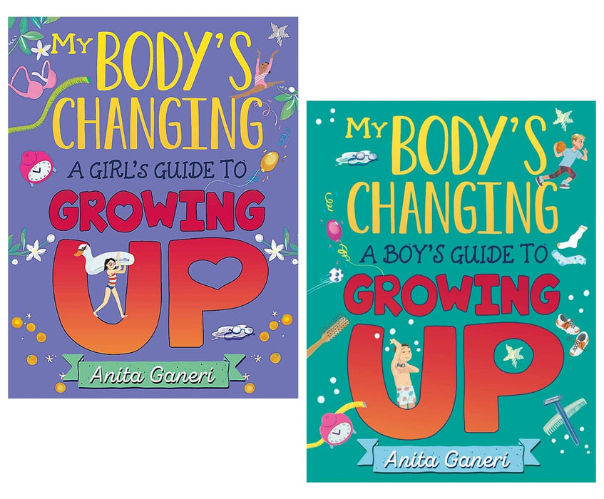 My Body's Changing: A Boy's & Girl's Guide to Growing Up By Anita Ganeri 2 Books Collection - Ages 7-12 - Paperback 7-9 Hachette