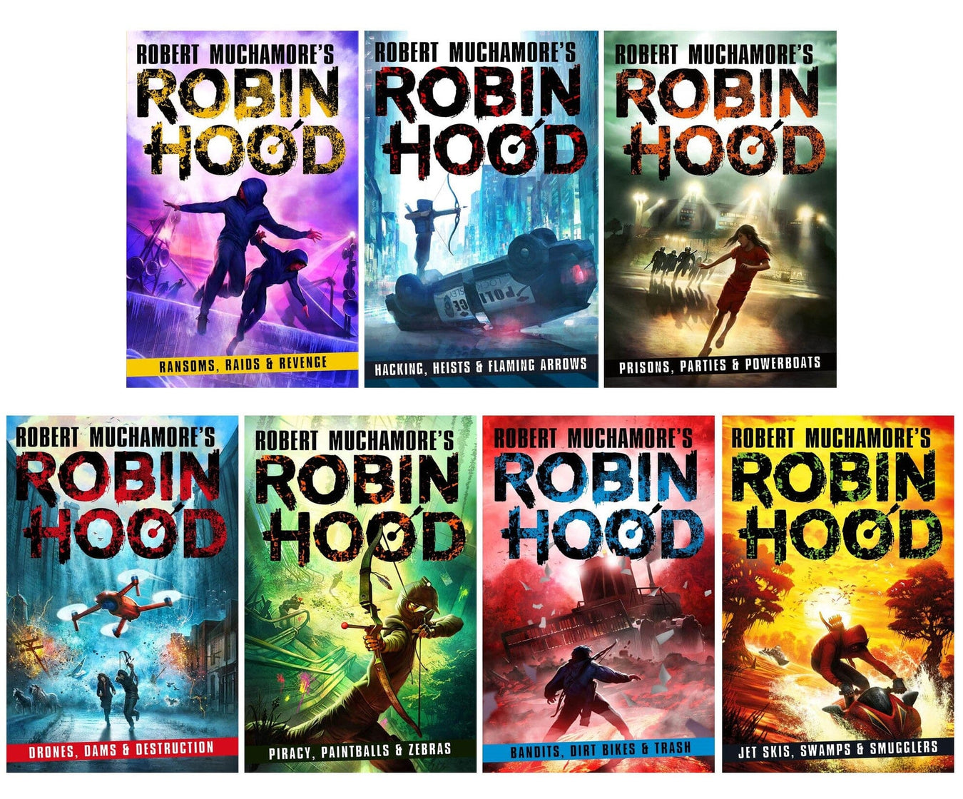 Robin Hood Series by Robert Muchamore 7 Books Collection Set - Ages 10-17 - Paperback 9-14 Hot Key Books