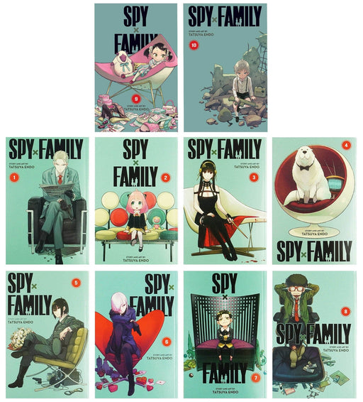 Spy x Family Series by Tatsuya Endo 10 Books Collection Set (Vol 1-10) - Ages 13+ - Paperback Graphic Novels Viz Media, Subs. of Shogakukan Inc