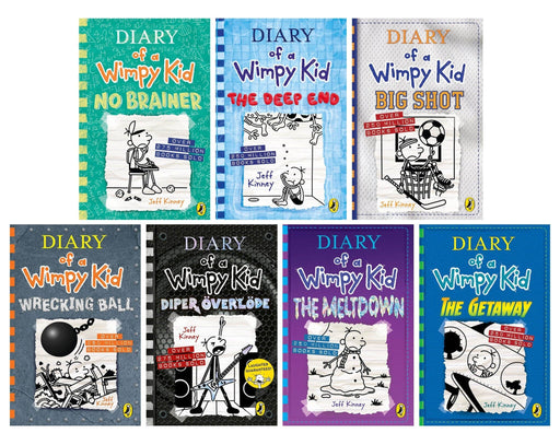 Diary of a Wimpy Kid by Jeff Kinney: Book 12-18 Collection Set