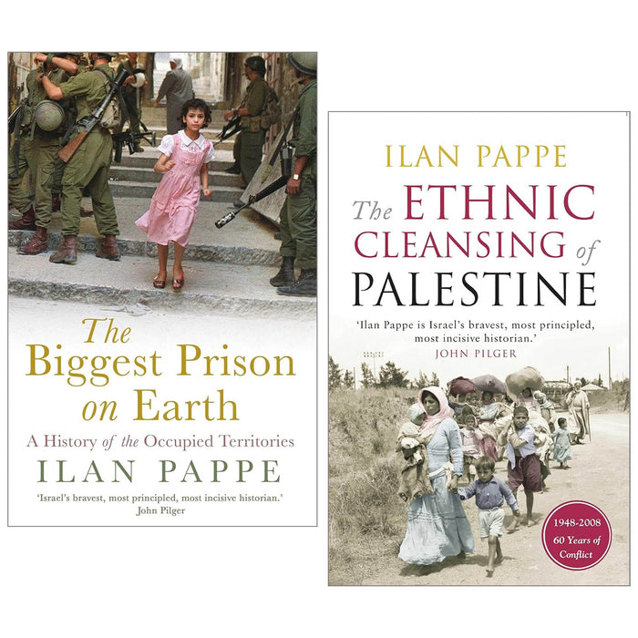 Ilan Pappe's The Ethnic Cleansing of Palestine & The Biggest Prison on Earth 2 Books Collection - Non Fiction - Paperback Non-Fiction Oneworld Publications
