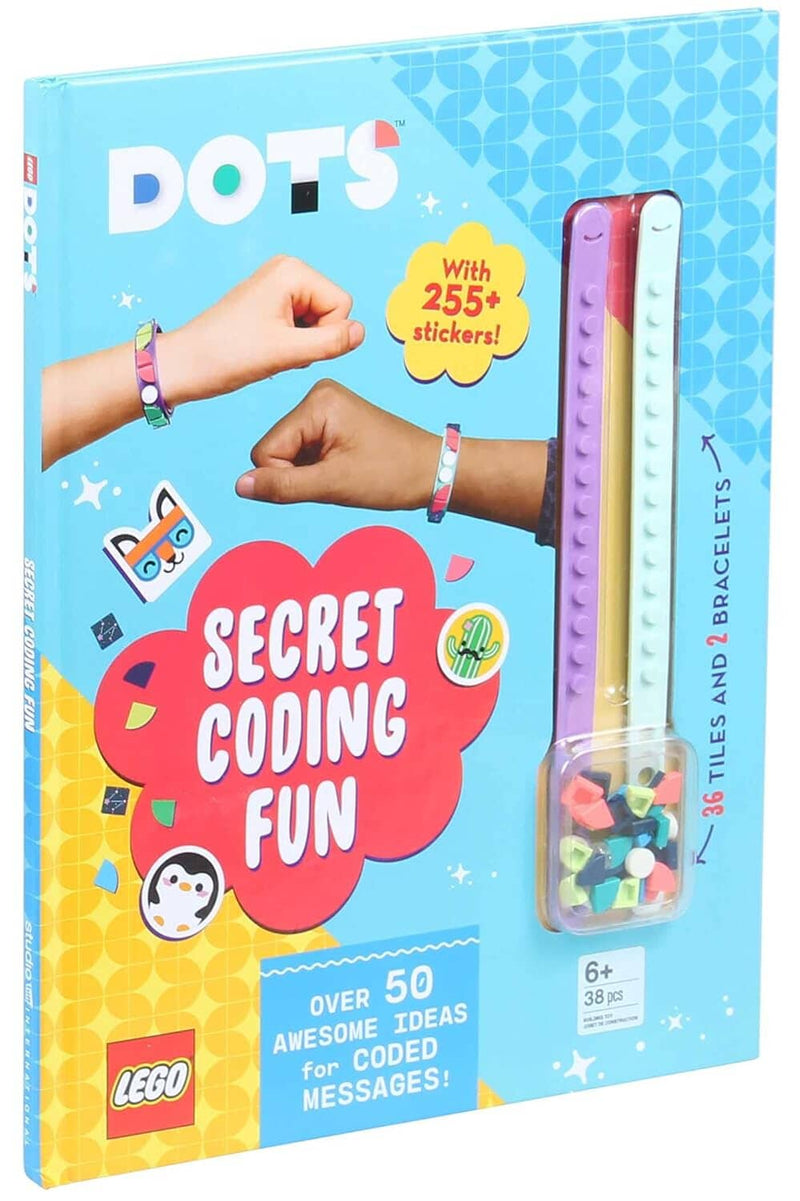 LEGO® DOTS®: Secret Coding Fun! (with stickers, LEGO tiles and two wristbands) - Ages 5-7 - Hardback 5-7 Studio Fun Intl