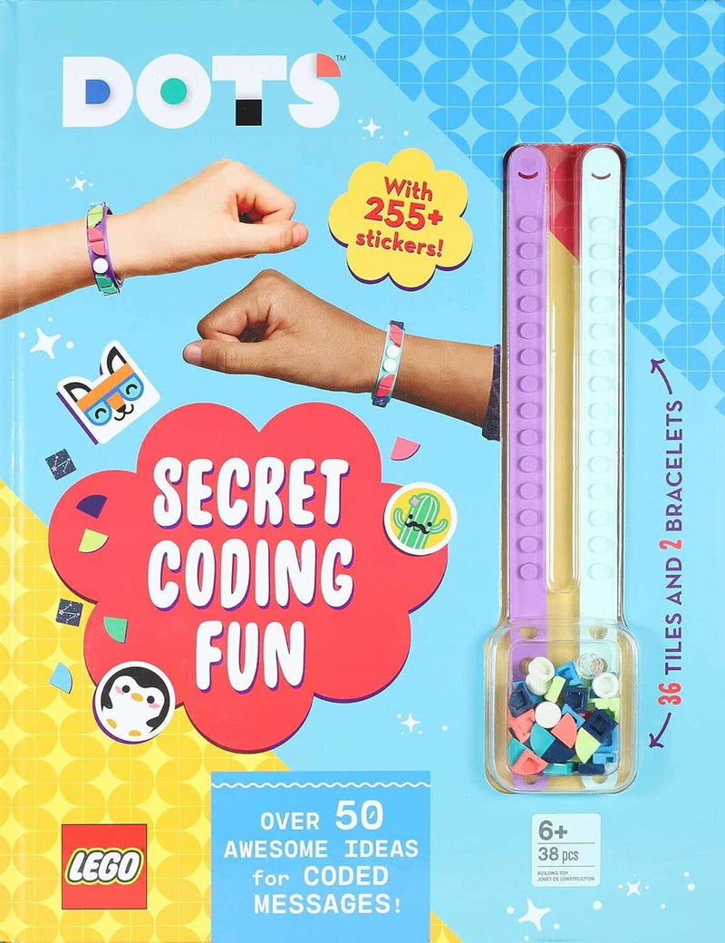 LEGO® DOTS®: Secret Coding Fun! (with stickers, LEGO tiles and two wristbands) - Ages 5-7 - Hardback 5-7 Studio Fun Intl