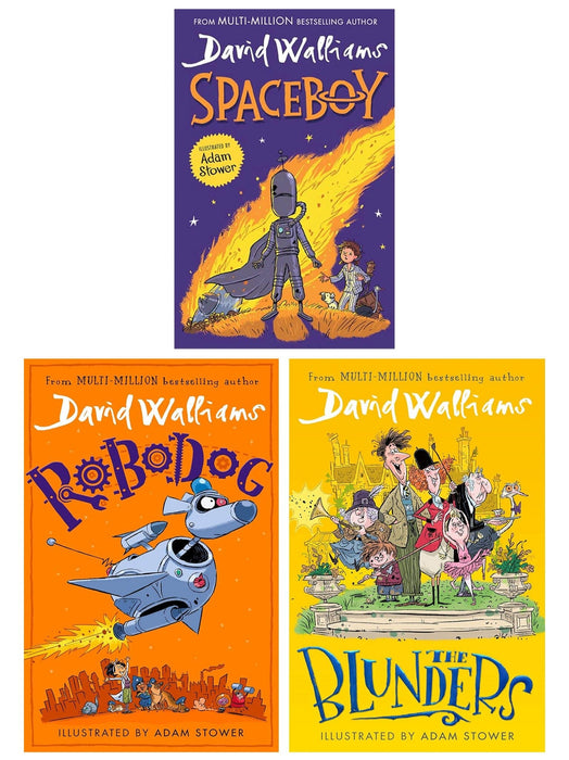 David Walliams Collection (Robodog, The Blunders & Spaceboy) 3 Books Set - Ages 8-12 - Hardback/Paperback 9-14 HarperCollins Publishers