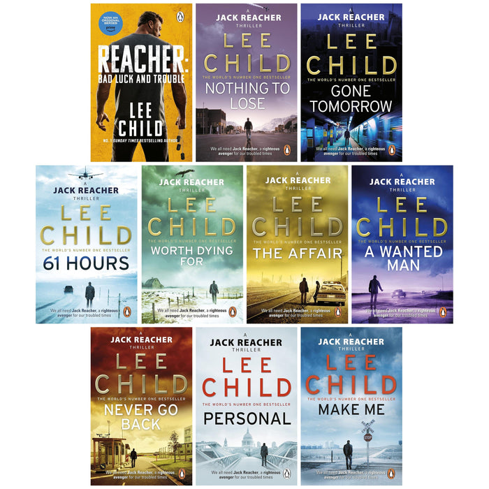 Jack Reacher by Lee Child: Books 11-20 Collection Set - Fiction - Paperback Fiction Penguin Random House