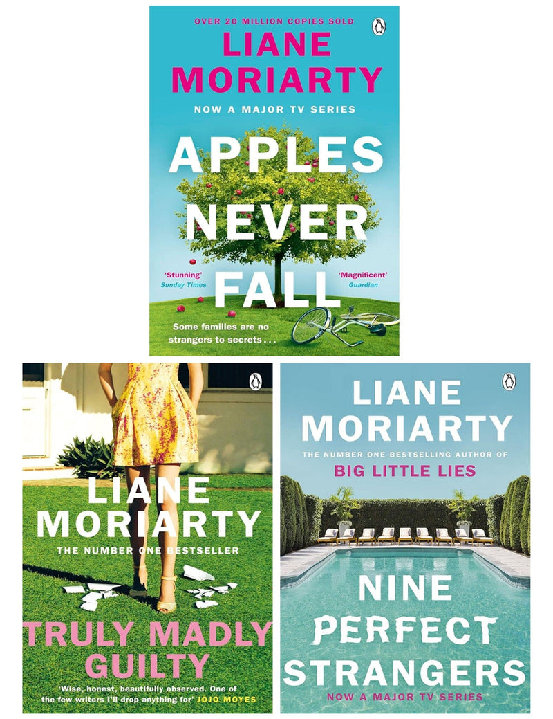 Liane Moriarty Collection (Truly Madly Guilty, Nine Perfect Strangers & Apples Never Fall) 3 Books Set - Fiction - Paperback Fiction Penguin Random House