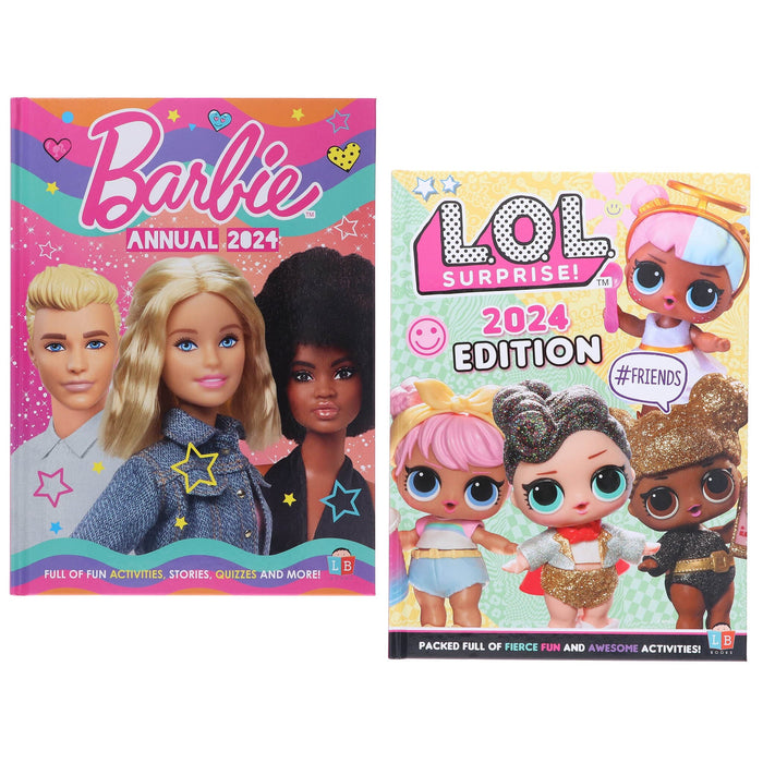 Barbie! & L.O.L. Surprise! Official Annual 2024 by Little Brother Books 2 Books Collection Set - Age 4+ - Hardback (Copy) 5-7 Little Brother Books Limited
