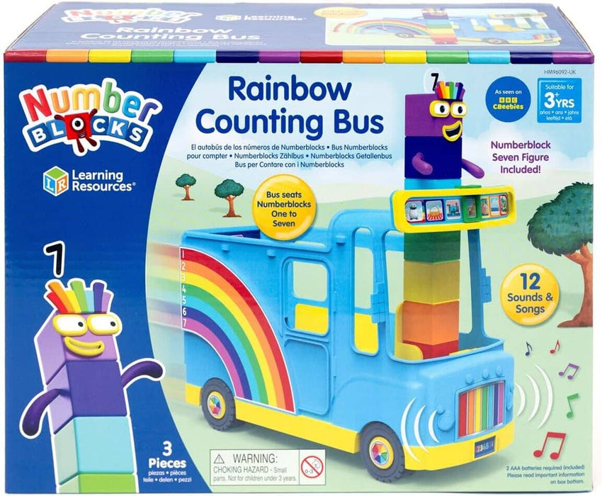 Numberblocks Rainbow Counting Bus: Plays 12 Songs and Sounds - Age 3+ Educational Toys Learning Resources