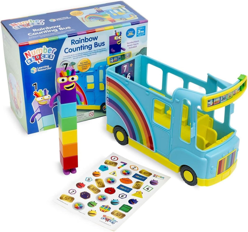 Numberblocks Rainbow Counting Bus: Plays 12 Songs and Sounds - Age 3+ Educational Toys Learning Resources