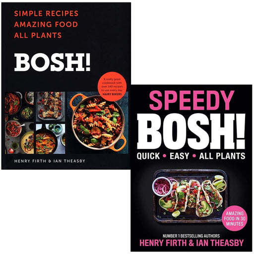 BOSH Simple recipes & Speedy BOSH! By Henry Firth & Ian Theasby 2 Books Collection Set - Hardback Non-Fiction HarperCollins Publishers