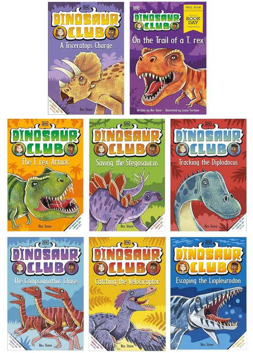 Dinosaur Club Series by Rex Stone: 8 Books Collection Set - Age 5-7 - Paperback 5-7 DK Children