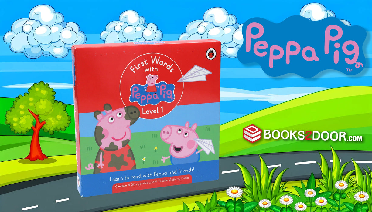 First Words with Peppa Pig (Level 1) 8 Books Collection Box Set - Ages 4-6 - Paperback 5-7 Penguin