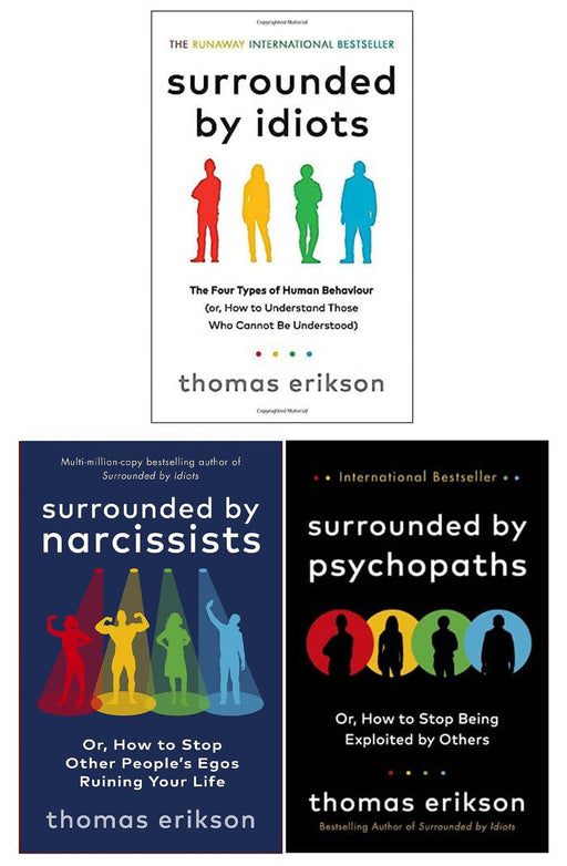 Surrounded By Narcissists, Psychopaths & Idiots By Thomas Erikson 3 Books Collection Set Non-Fiction Penguin