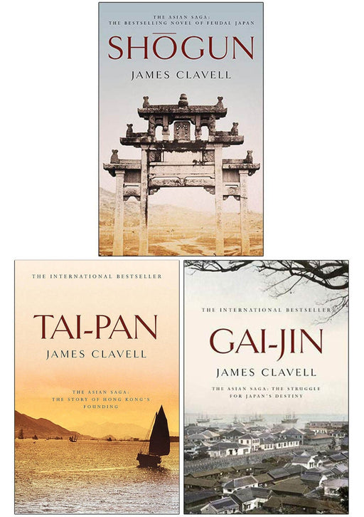Shogun by James Clavell: The Asian Saga 3 Books Collection Set - Fiction - Paperback Fiction Hachette