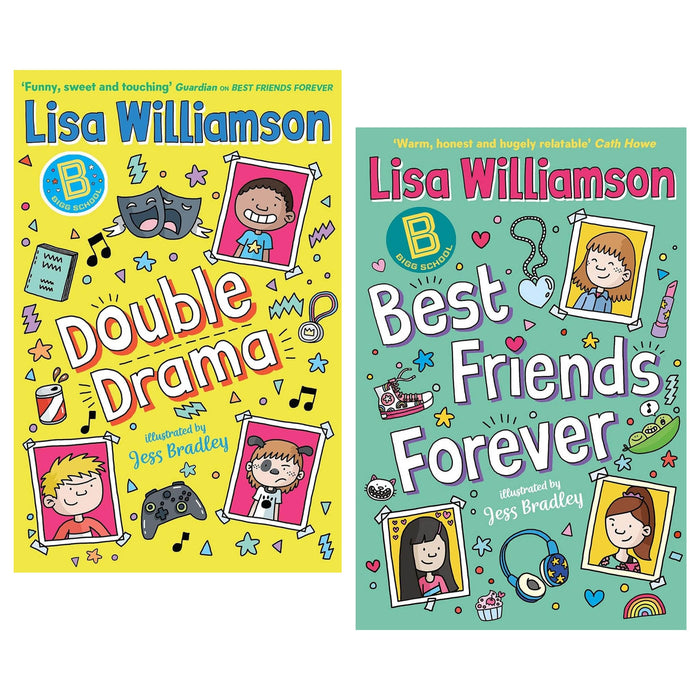 Bigg School Series By Lisa Williamson 2 Books Collection Set - Ages 9-12 - Paperback 9-14 Guppy Books