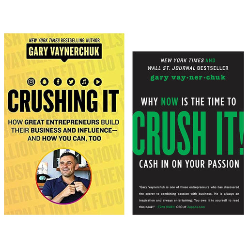 Crush It! & Crushing It! by Gary Vaynerchuk 2 Books Collection Set - Non Fiction - Paperback Non-Fiction HarperCollins Publishers