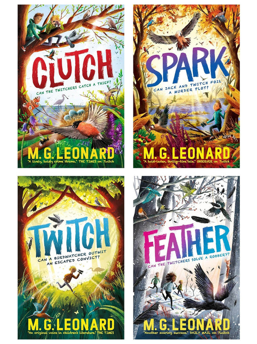 The Twitchers Series by M. G. Leonard: 4 Books Collection Set - Ages 8-13 - Paperback 9-14 Walker Books Ltd
