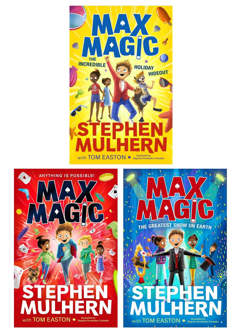 Max Magic Series By Stephen Mulhern And Tom Easton 3 Books Collection Set - Age 7-12 - Paperback 7-9 Piccadilly Press