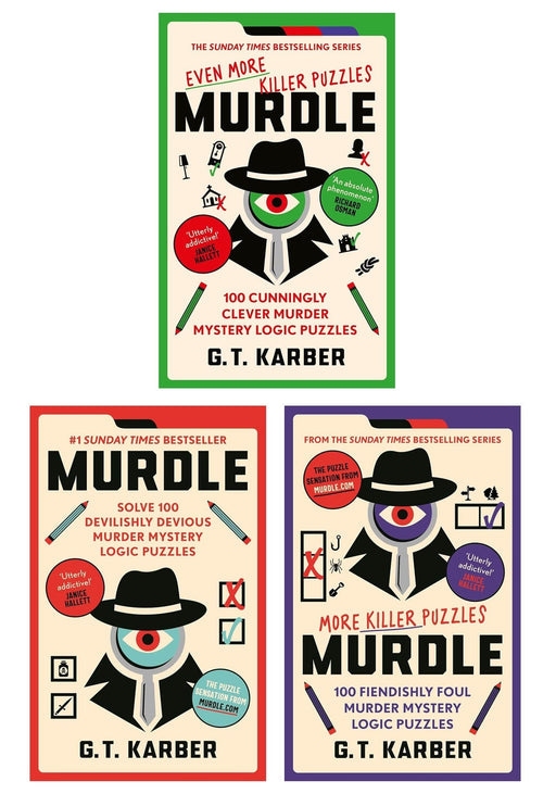 Murdle Puzzle Series By G.T Karber 3 Books Collection Set - Fiction - Paperback Non-Fiction Profile Books Ltd