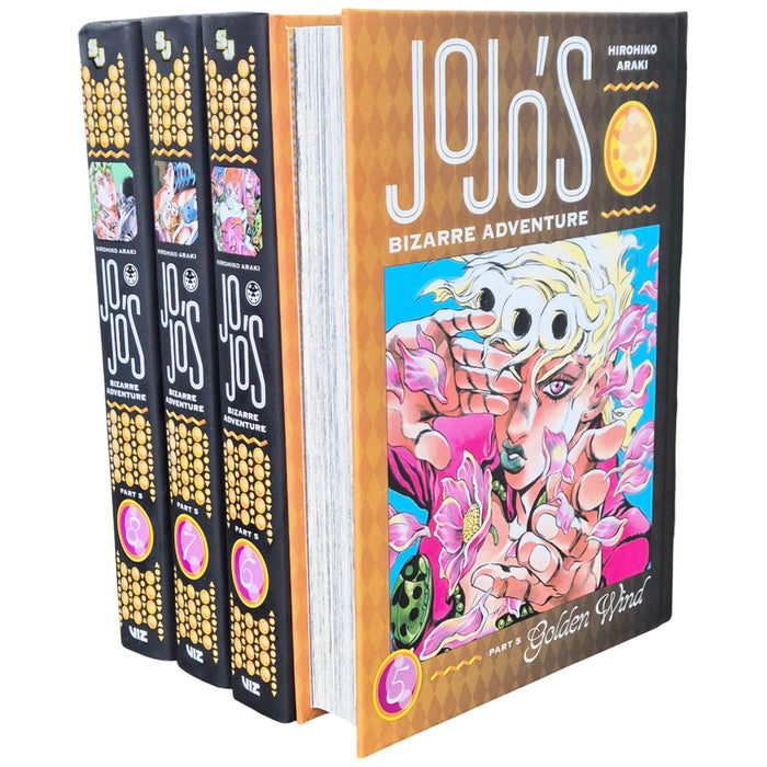 JoJo’s Bizarre Adventure: Part 5 - Golden Wind (Vol. 5-8) by Hirohiko Araki 4 Books Collection Set - Fiction - Hardback Fiction Viz Media, Subs. of Shogakukan Inc