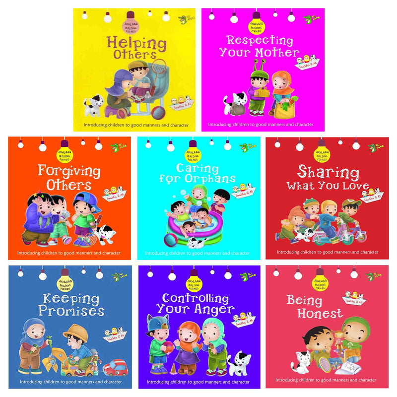 Akhlaaq Building: Good Manners and Character Series 8 Books Collection Set - Ages 2-5 - Paperback 0-5 Ali Gator