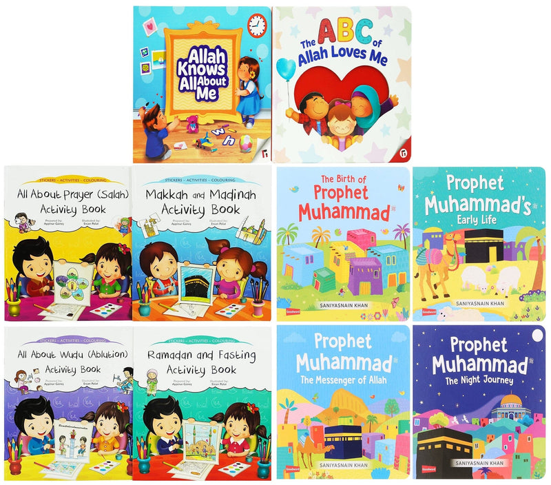 Ramadan Stories: All About Islam Children's Collection 10 Books Set - Ages 0-7 - Paperback/Boardbook 0-5 Various