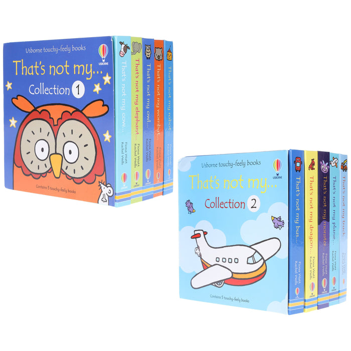 Usborne touchy feely books: That's not my... Series 1 & 2 By Fiona Watt & Rachel Wells: 10 Books Collection Set - Ages 0-3 - Board Book 0-5 Usborne Publishing Ltd
