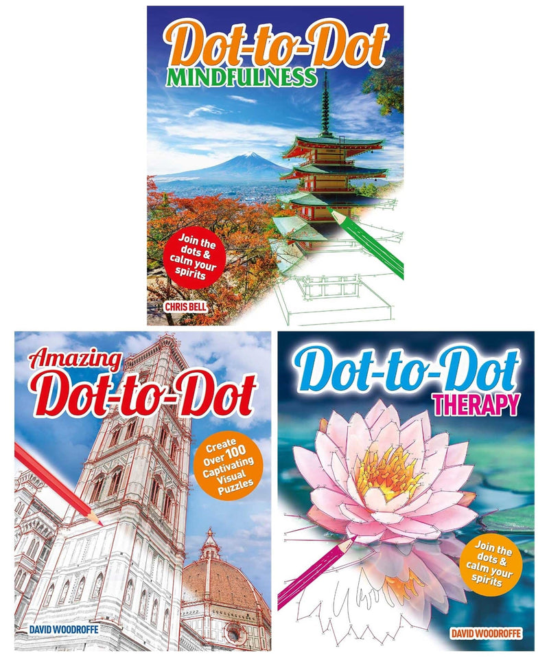 Arcturus Dot to Dot Collection (Mindfulness, Amazing & Therapy) 3 Books Set - Non Fiction - Paperback Non-Fiction Arcturus Publishing Ltd