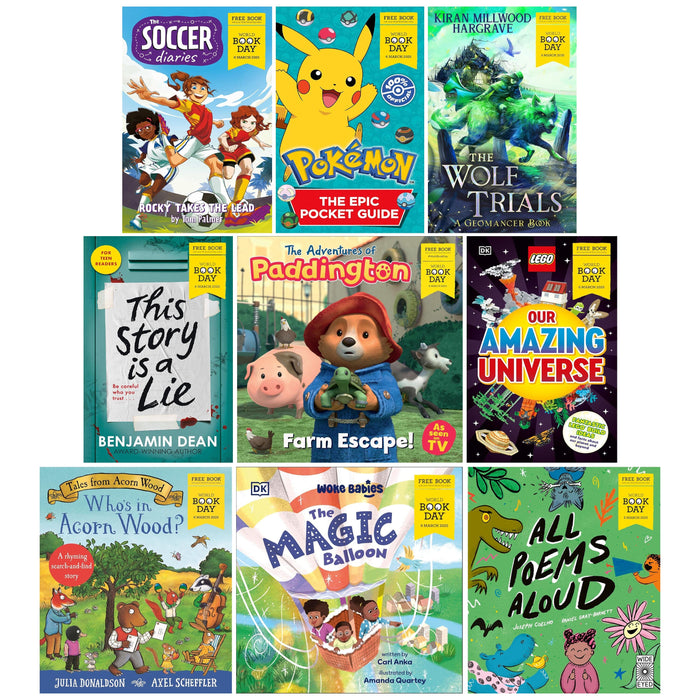 World Book Day 2025 Collection 9 Books Set - Ages 3-16 - Paperback B2D DEALS Various