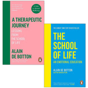 A Therapeutic Journey & The School of Life by Alain de Botton 2 Books Collection Set - Non Fiction - Paperback Non-Fiction Penguin