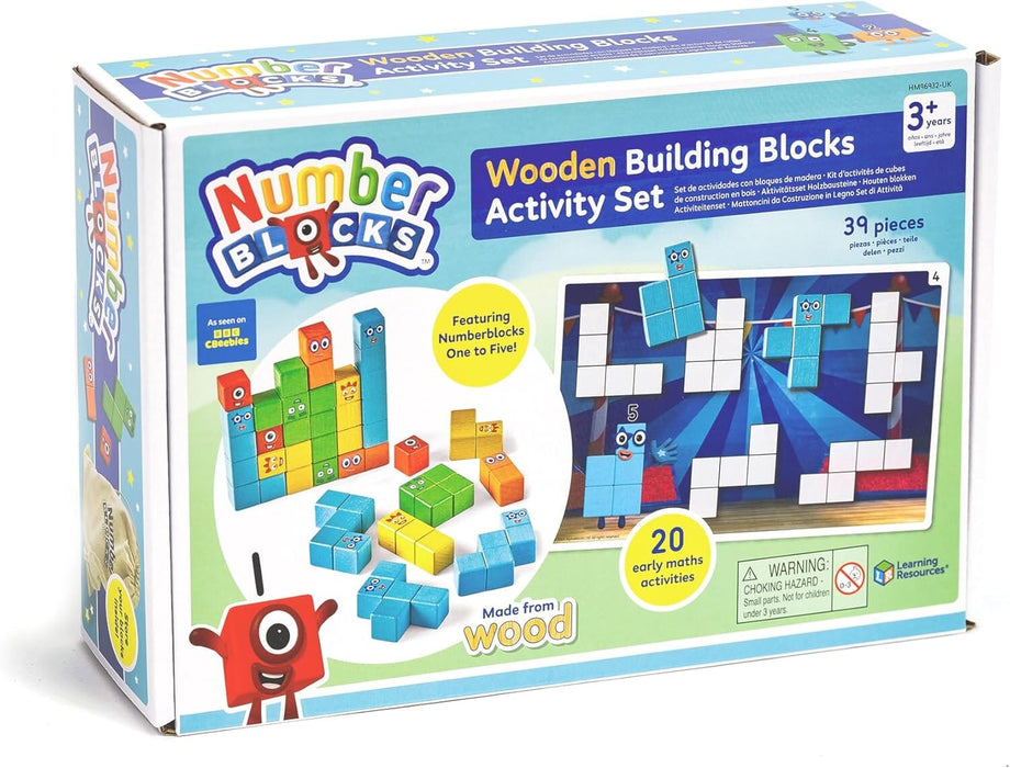 Learning Resources Building Blocks Numberblocks Wooden Building Blocks Activity Set by Learning Resources ...