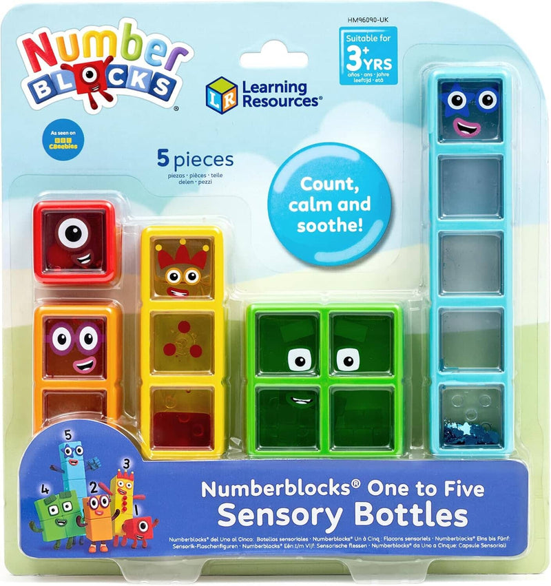 Numberblocks One to Five Sensory Bottles by Learning Resources - Ages 3 Years+ 3-5 Learning Resources