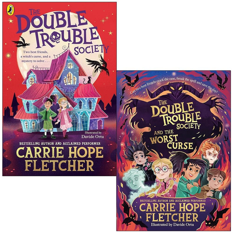 The Double Trouble Society Series by Carrie Hope Fletcher Illustrated 2 Books Collection Set - Ages 9-11 - Paperback 9-14 Penguin Random House