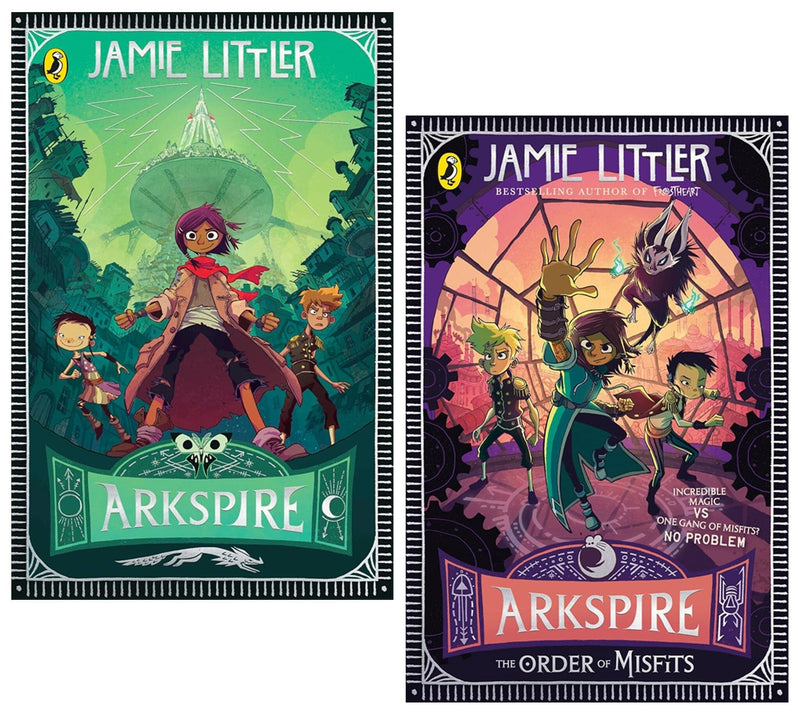 Arkspire Series by Jamie Littler: An Epic Illustrated Adventure 2 Books Collection Set - Ages 8-13 - Paperback 9-14 Penguin Random House